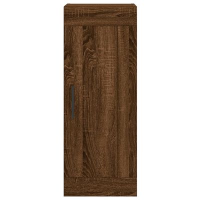 vidaXL Buffet haut Chêne marron 34,5x34x180 cm Bois d'ingénierie