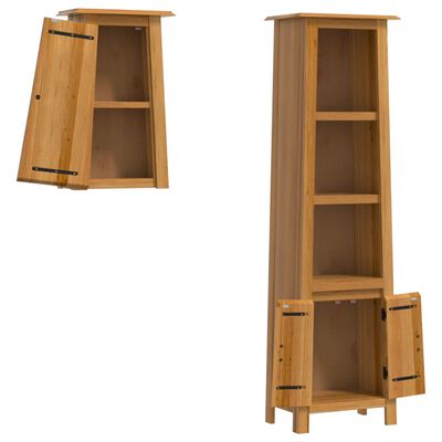 vidaXL Ensemble de meubles de salle de bain 2 pcs bois de pin massif