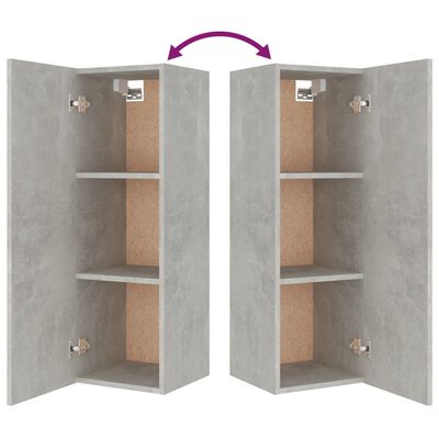 vidaXL Ensemble de meubles TV 5 pcs Gris béton Bois d'ingénierie