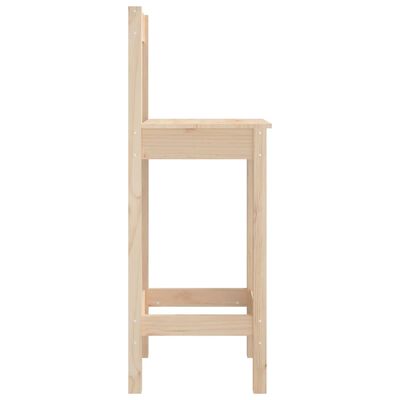 vidaXL Tabourets de bar lot de 2 40x41,5x112 cm bois massif de pin