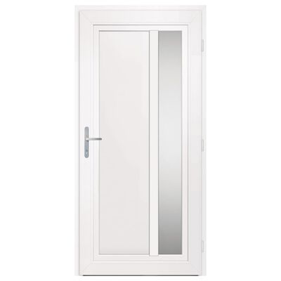 vidaXL Porte d'entrée Blanc 98x208 cm PVC