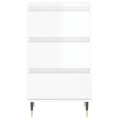 vidaXL Buffet blanc brillant 40x35x70 cm bois d'ingénierie