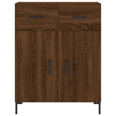 vidaXL Buffet chêne marron 69,5x34x90 cm bois d'ingénierie