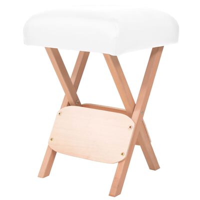 vidaXL Tabouret de massage pliant siège 12 cm d'épaisseur 2 traversins