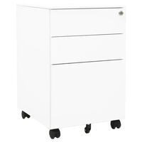 vidaXL Classeur mobile Blanc 39x45x60 cm Acier