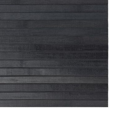 vidaXL Tapis rectangulaire gris 60x400 cm bambou