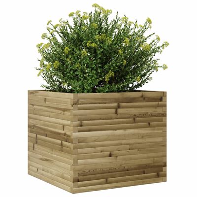 vidaXL Jardinière 80x80x68,5 cm bois de pin imprégné