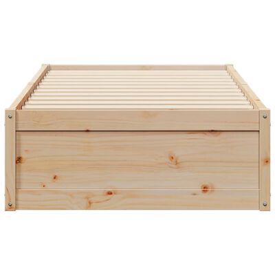 vidaXL Cadre de lit sans matelas 90x200 cm bois de pin massif