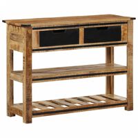 vidaXL Table console 100x35x75 cm bois de manguier massif