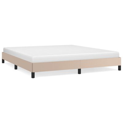 vidaXL Cadre de lit sans matelas cappuccino 180x200 cm similicuir