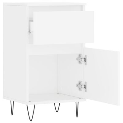 vidaXL Buffets 2 pcs blanc 40x35x70 cm bois d’ingénierie