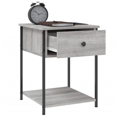 vidaXL Tables de chevet 2 pcs sonoma gris 44x45x58 cm bois ingénierie