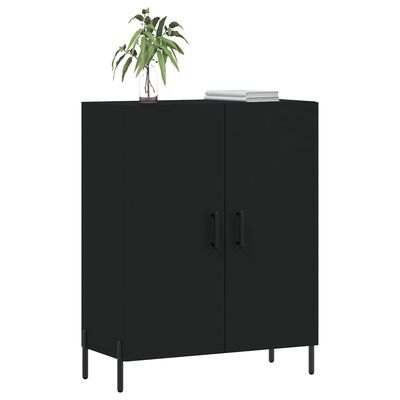 vidaXL Buffet noir 69,5x34x90 cm bois d'ingénierie