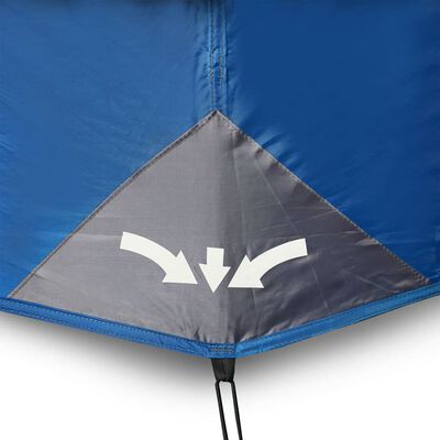 vidaXL Tente familiale 9 personnes bleu libération rapide imperméable