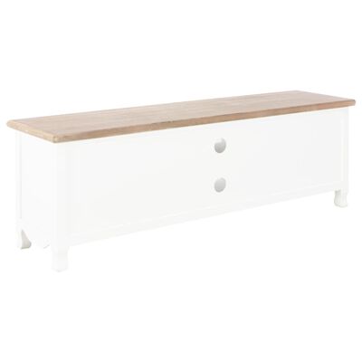 vidaXL Meuble TV Blanc 120x30x40 cm Bois