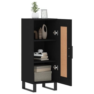 vidaXL Buffet Noir 34,5x34x90 cm Bois d'ingénierie