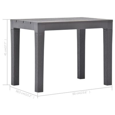 vidaXL Bancs de jardin lot de 2 Moka Plastique