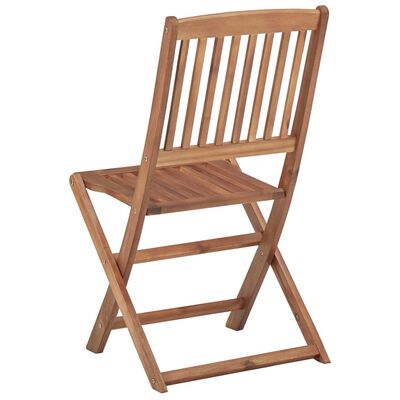 vidaXL Chaises pliables de jardin lot de 8 avec coussins Bois d'acacia