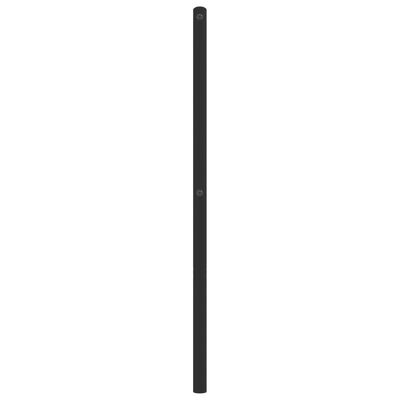 vidaXL Tête de lit métal noir 90 cm