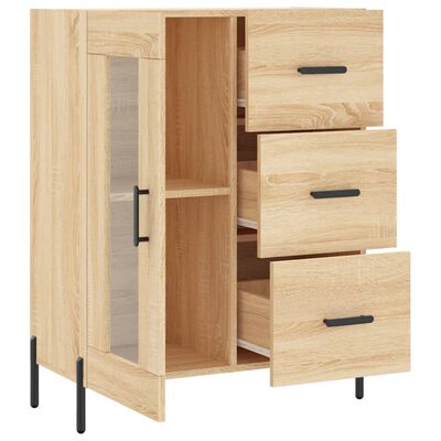 vidaXL Buffet chêne sonoma 69,5x34x90 cm bois d'ingénierie