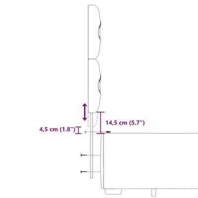 vidaXL Sommier à lattes de lit et matelas Gris clair 180x200cm Velours