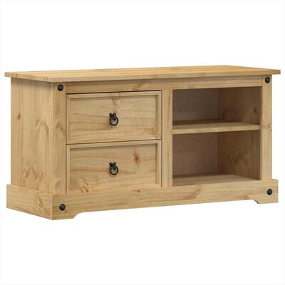 vidaXL Meuble TV Corona 100x40x52 cm bois de pin massif