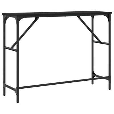 vidaXL Table console noir 100x32x75 cm bois d'ingénierie