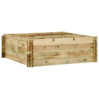 vidaXL Jardinière pour légumes Bois de pin imprégné 120x120x40 cm