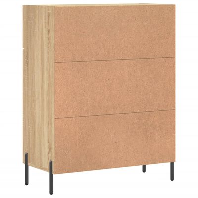 vidaXL Buffet chêne sonoma 69,5x34x90 cm bois d'ingénierie