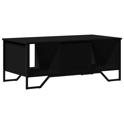 vidaXL Table basse noir 100x51x40 cm bois d'ingénierie