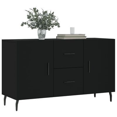 vidaXL Buffet noir 100x36x60 cm bois d'ingénierie