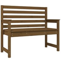 vidaXL Banc de jardin marron miel 109x48x91,5 cm bois de pin massif