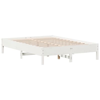 vidaXL Cadre de lit sans matelas blanc 120x200 cm bois de pin massif