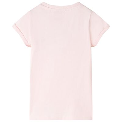 T-shirt pour enfants rose pâle 140