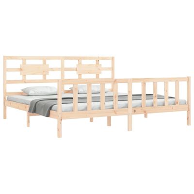 vidaXL Cadre de lit sans matelas 200x200 cm bois massif de pin