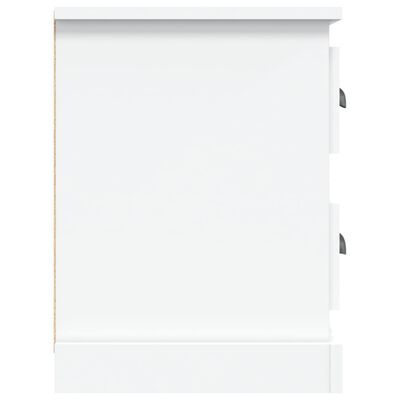 vidaXL Meuble TV blanc 102x35,5x47,5 cm bois d'ingénierie