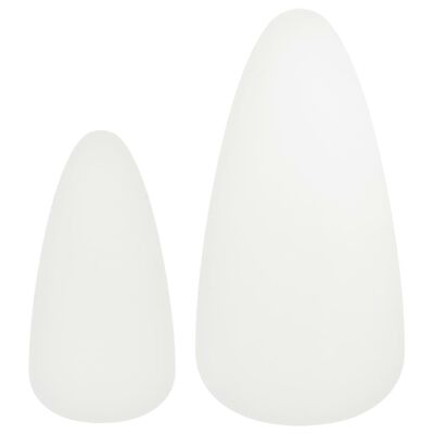 vidaXL Ensemble de tables basses 2 pcs Bois de pin massif Blanc