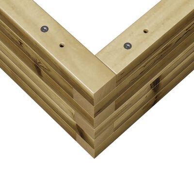 vidaXL Jardinière 80x80x23 cm bois de pin imprégné