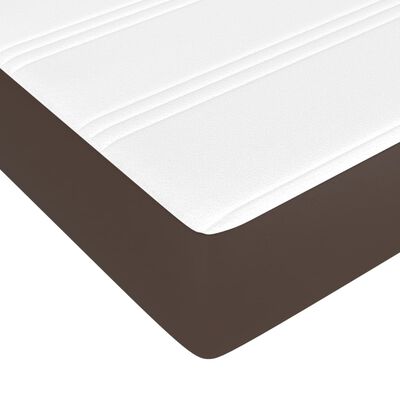 vidaXL Sommier à lattes de lit avec matelas Marron 180x200 cm