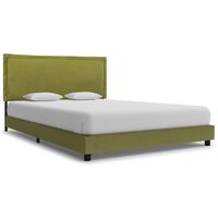 vidaXL Cadre de lit Vert Tissu 140 x 200 cm