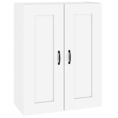 vidaXL Armoire murale suspendue Blanc brillant 69,5x32,5x90 cm