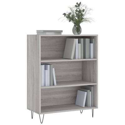 vidaXL Bibliothèque sonoma gris 69,5x32,5x90 cm bois d'ingénierie