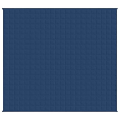 vidaXL Couverture lestée Bleu 220x230 cm 11 kg Tissu