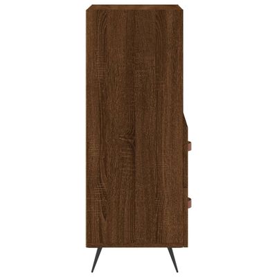 vidaXL Buffet Chêne marron 34,5x34x90 cm Bois d'ingénierie