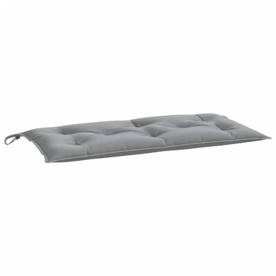 vidaXL Coussin de banc de jardin gris 100x(50+50)x7 cm tissu oxford