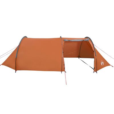 vidaXL Tente de camping tunnel 4 personnes orange imperméable