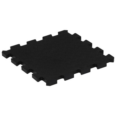 vidaXL Carreaux de sol caoutchouc 4 pcs noir 16 mm 30x30 cm