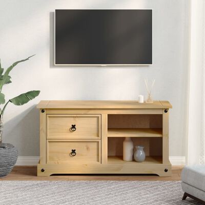 vidaXL Meuble TV Corona 100x40x52 cm bois de pin massif