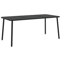 vidaXL Table de jardin anthracite 165x80x71 cm acier