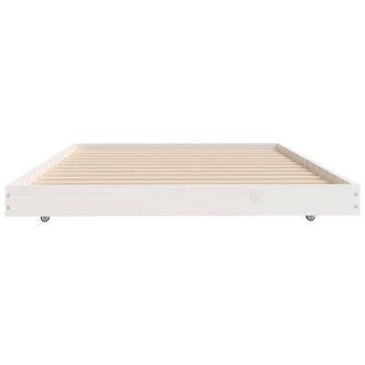 vidaXL Cadre de lit sans matelas blanc 80x200 cm bois massif de pin